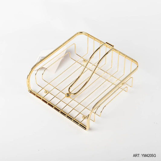 Metalware Napkin Holder Gold