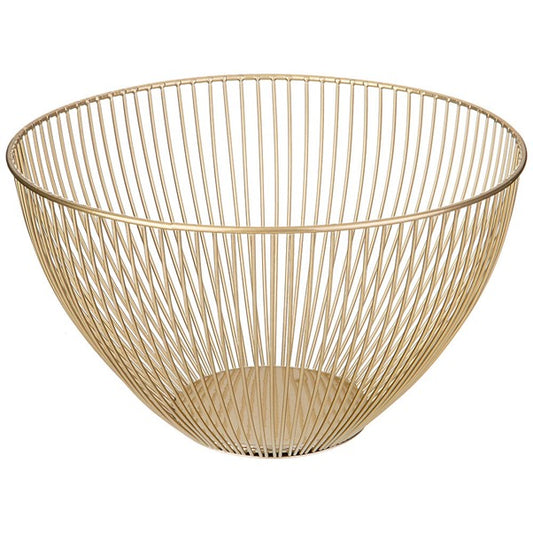 Metalware Fruit Basket Gold
