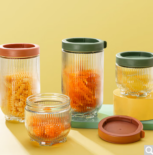 Glass Storage Jar 4pc Sets