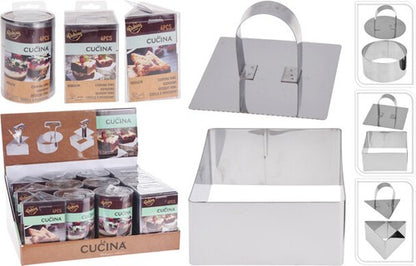 Cake Press Set 4pc 3asst