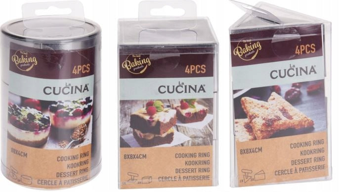 Cake Press Set 4pc 3asst