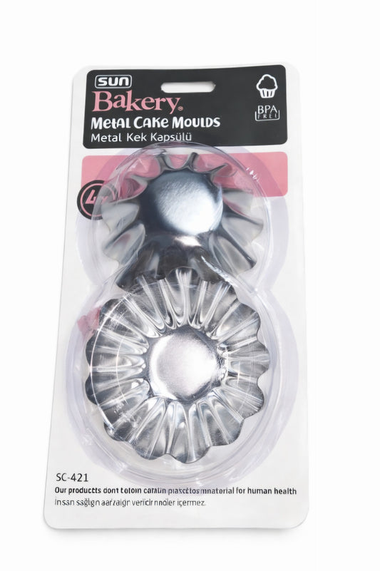 Metal Cupcake Mold 4Pcs