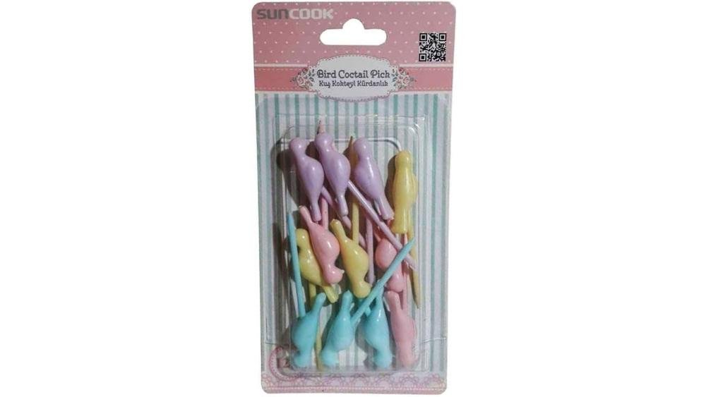 Bird Cocktail Pick 12pc