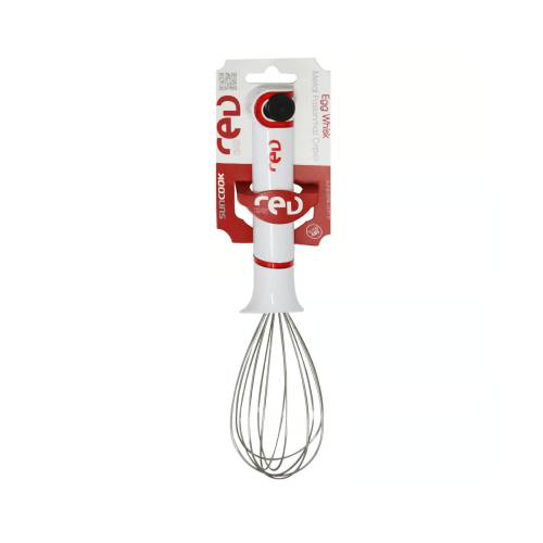 Egg Whisk White/Red