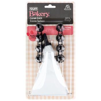 Cream Sack Piping Bag w Tips