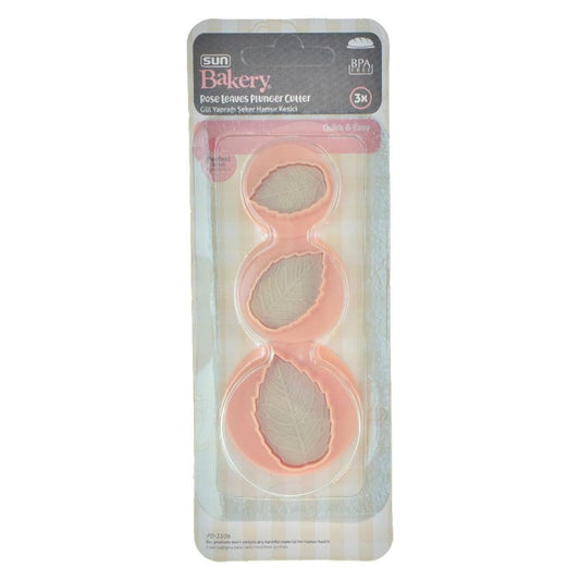 Rose Leaves Shape Cutter 3pk