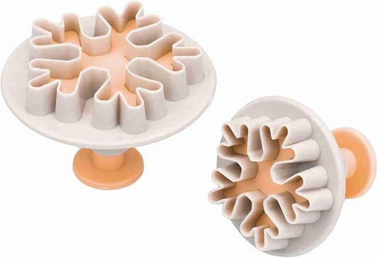 Snowflake Plunger Cutter 2pk Asst