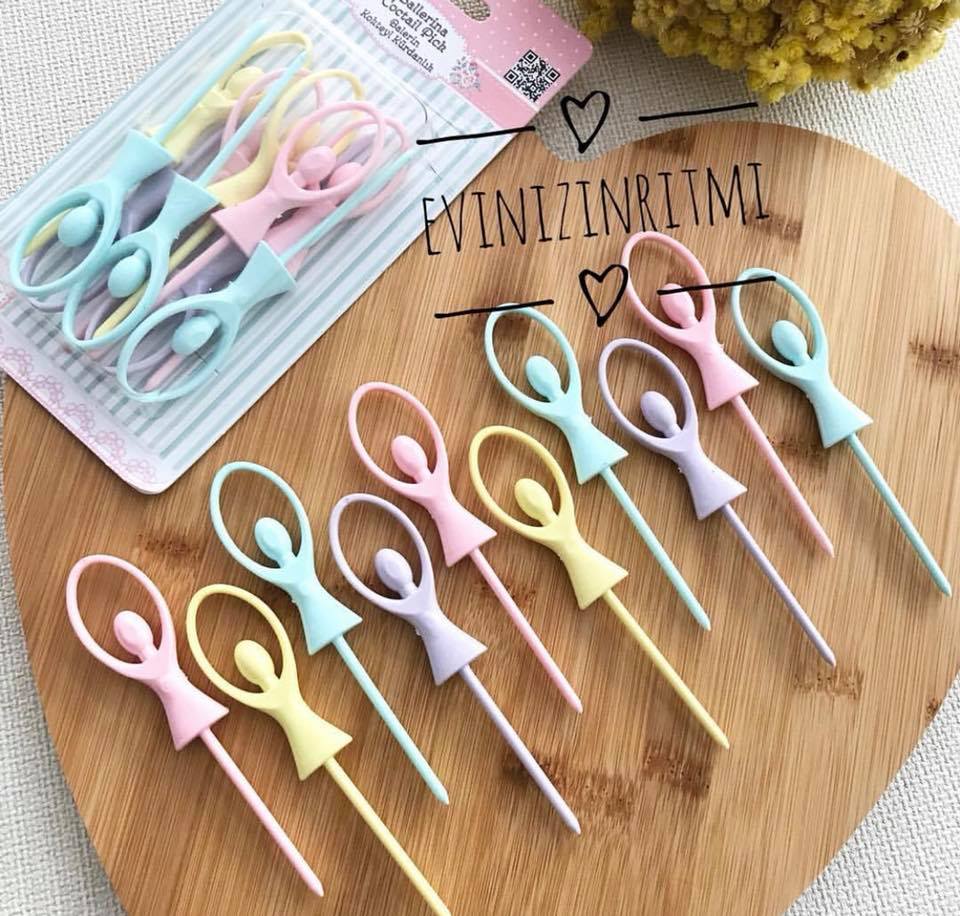 Ballerina Cocktail Picks 10pk