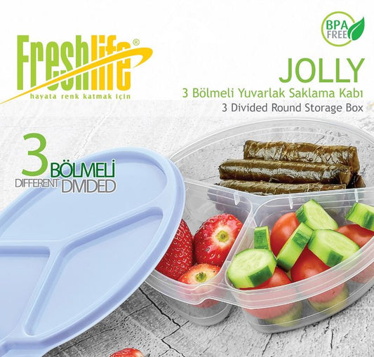 Jolly Rnd 3 Sec Stor Container 1.2 L