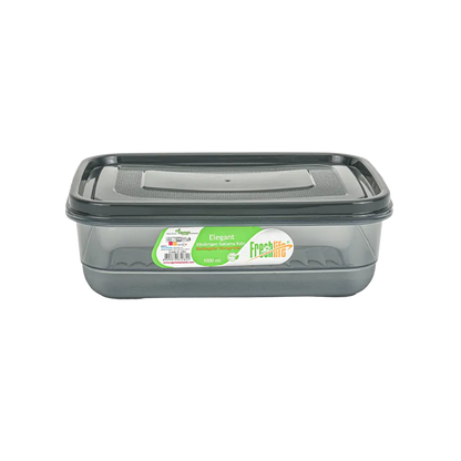 Elegant Rect Stor Container 1000ml asst