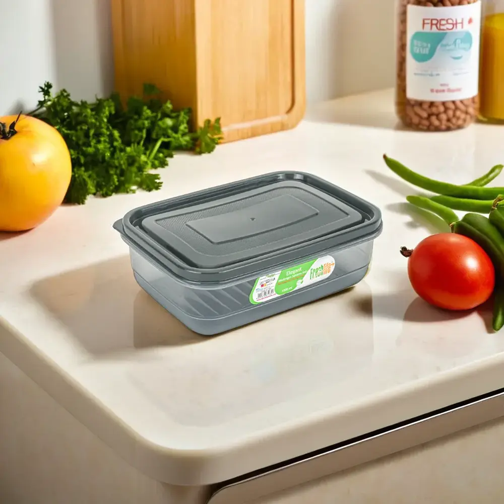 Elegant Rect Stor Container 1000ml asst