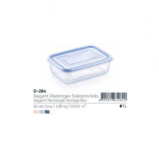Elegant Rect Stor Container 1000ml