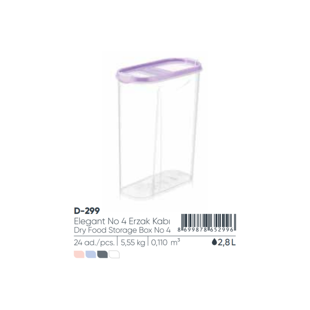 Elegant Dry Food Stor Box 2.8L