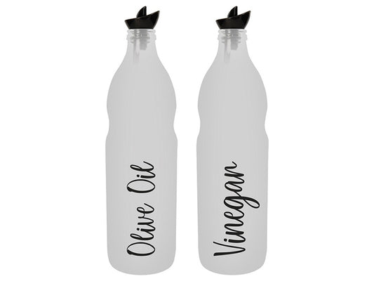 Frosted VinegarOliveOil Bottle 1Lt