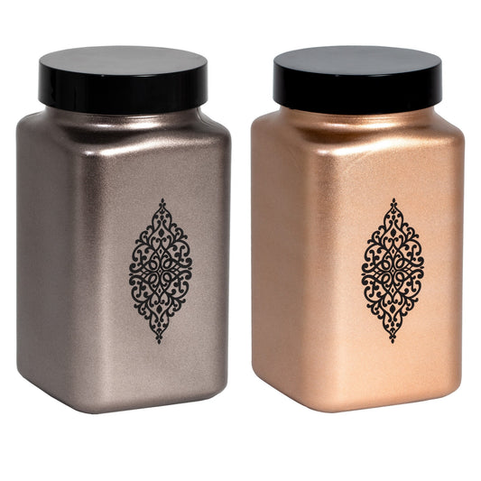 Sq Canister Metallic 2Lt
