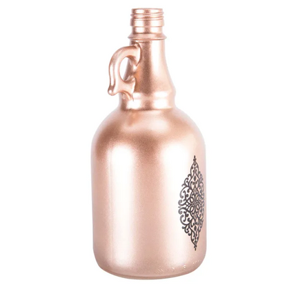 Oil/Vinegar Glass Bttl Metalic 1lt