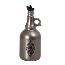 Oil/Vinegar Glass Bttl Metalic 1lt