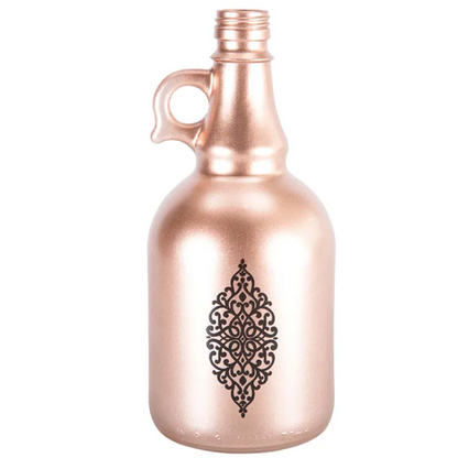 Oil/Vinegar Glass Bttl Metalic 1lt