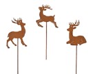 Reindeer Iron on Pick 3asst