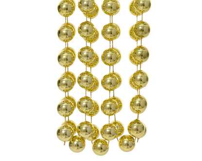 Bead Garland Plastic L/Gold 9ft