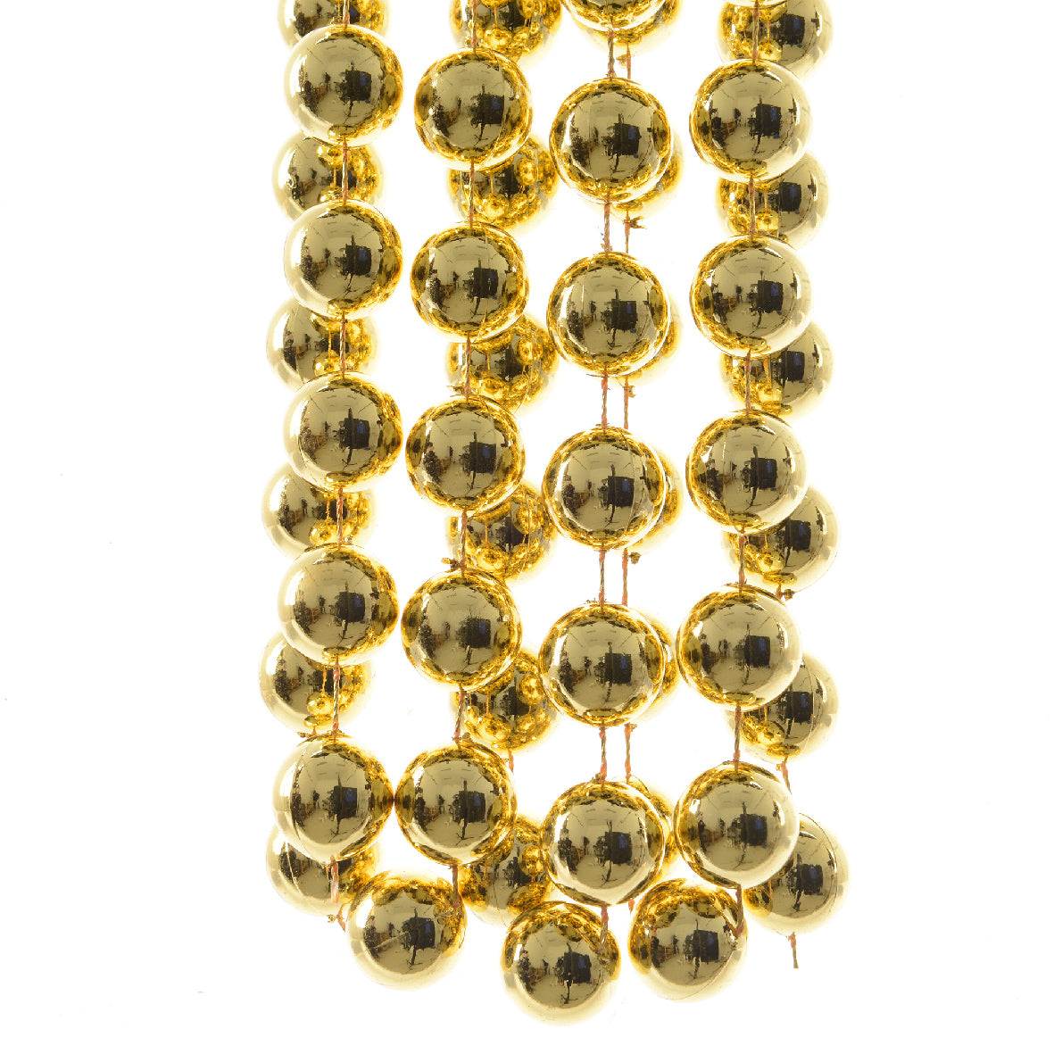 Bead Garland Plastic L/Gold 9ft