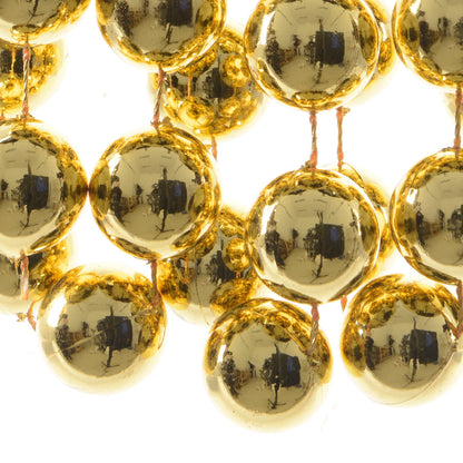 Bead Garland Plastic L/Gold 9ft