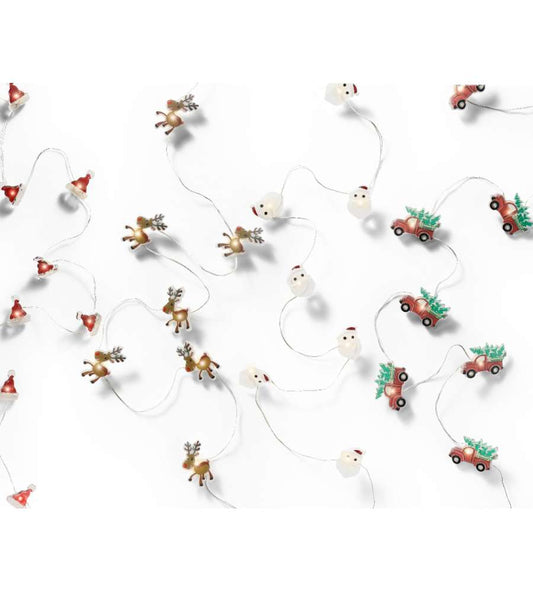 Micro LED Lights Sil WWht 20 LED