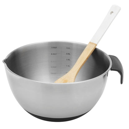 Mixing Bowl  w/ Silicone 3qt
