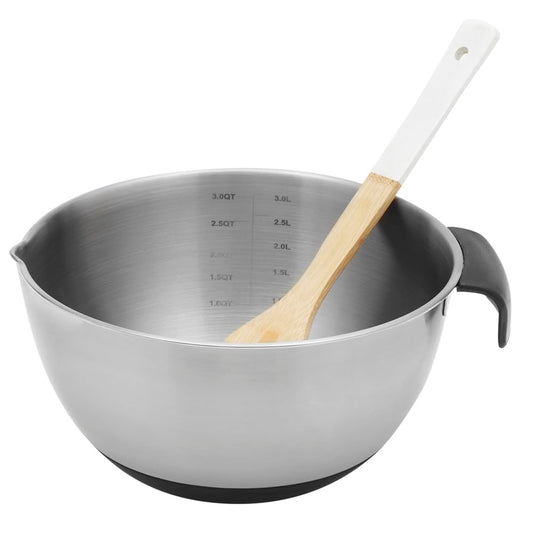 Mix/Bowl S/S W/Silicone 5qt