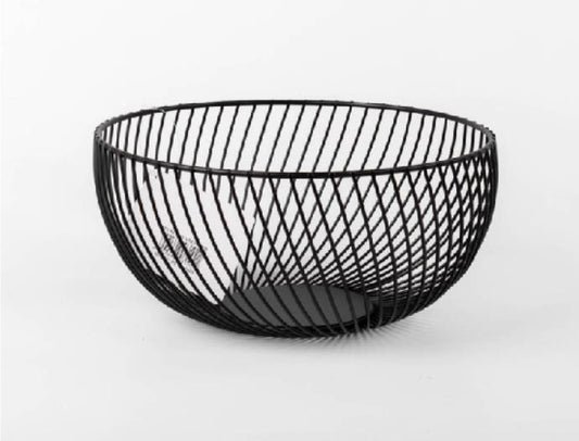 Metal Fruit Basket Black