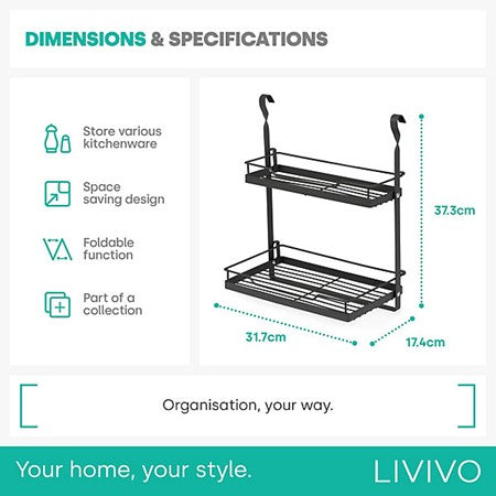 Hanging Spice Rack 2 Tier