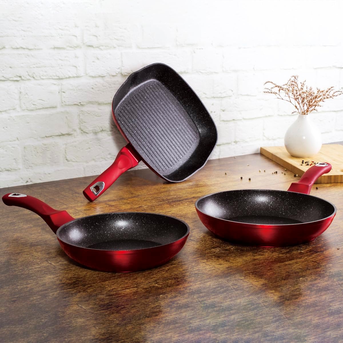 BH ML Cookware Set 3pc Burg