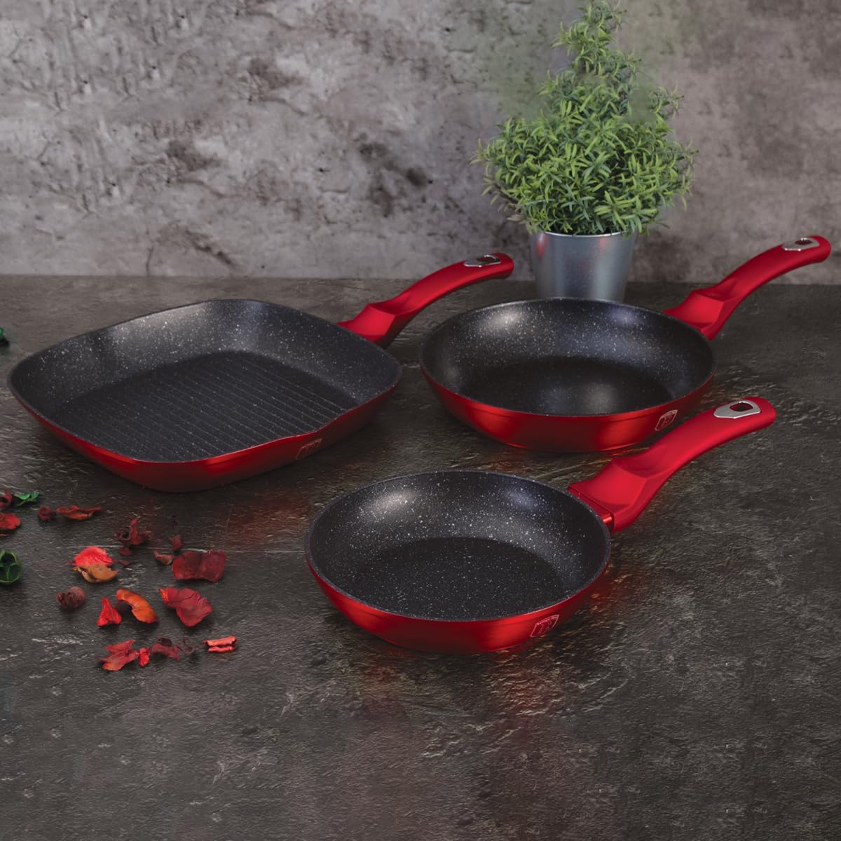 BH ML Cookware Set 3pc Burg