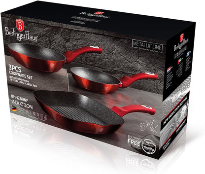 BH ML Cookware Set 3pc Burg