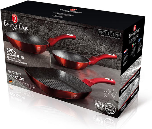 BH ML Cookware Set 3pc Burg