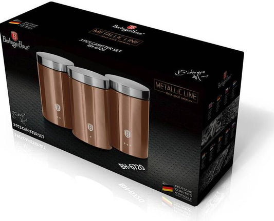 BH Canister Rose Gold 3pc set