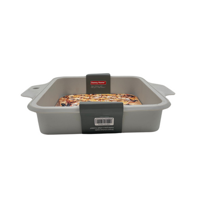 Silicone Bake Mould Sq Grey