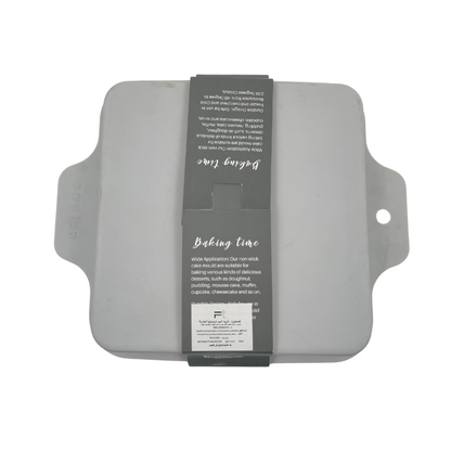 Silicone Bake Mould Sq Grey