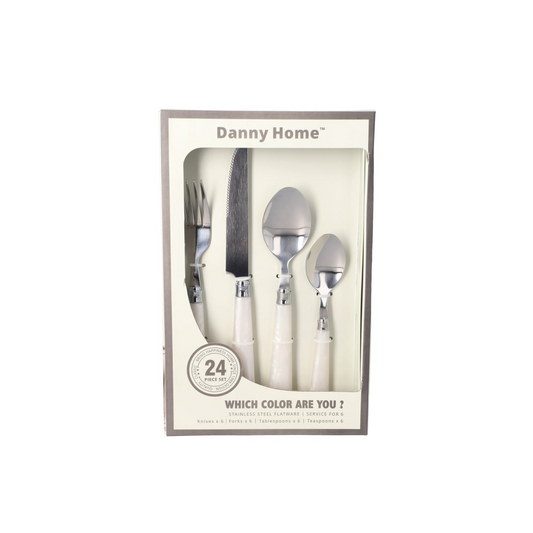 Cutlery SS Set 24pcs Pearl