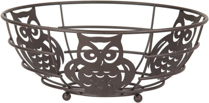 HB Bronze Fruit Bowl Owl