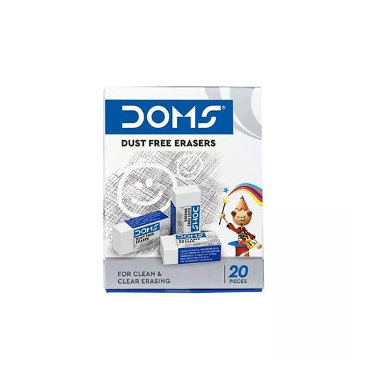 Doms Eraser White 20pc