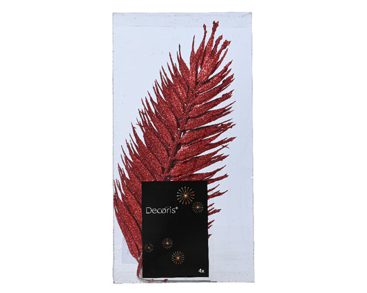 Dec Glttr Spray Xmas Red 4ct