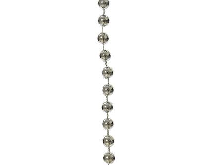 Dec Bead Garland Shiny Silver
