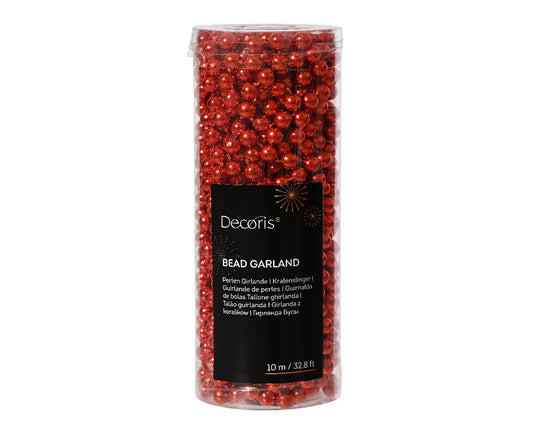 Dec Bead Garland Shiny Xmas Rd