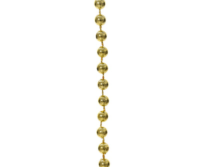 Dec Bead Garland Shiny Lt Gld