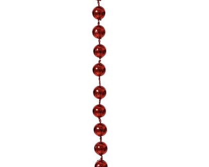 Dec Bead Garland Shiny Oxblood