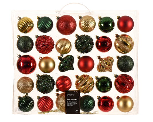 Dec Baub Shtprf Mix Box 30ct