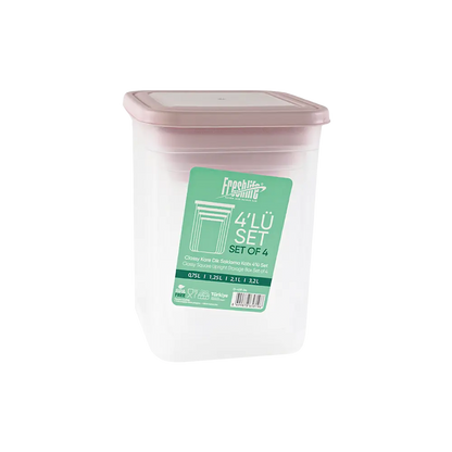 Classy Sq Stor Container St4pc