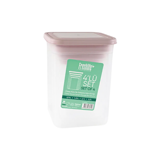 Classy Sq Stor Container St4pc