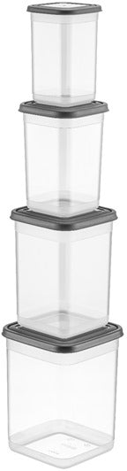 Classy Sq Stor Container St4pc